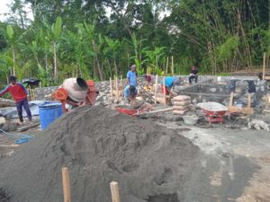 Proses Pengerjaan Pondasi Rumah di Farzana Residence Bangunjiwo