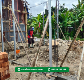 Proses pembangunan rumah Alam Permai Jipangan kav 1