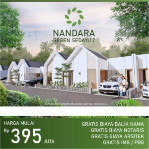 NANDARA GREEN SEDAYU 2 - RUMAH SCANDINAVIA DI JOGJA FREE DESAIN