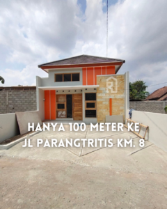 RUMAH BARU HANYA 100 METER KE JALAN PARANGTRITIS KM 8